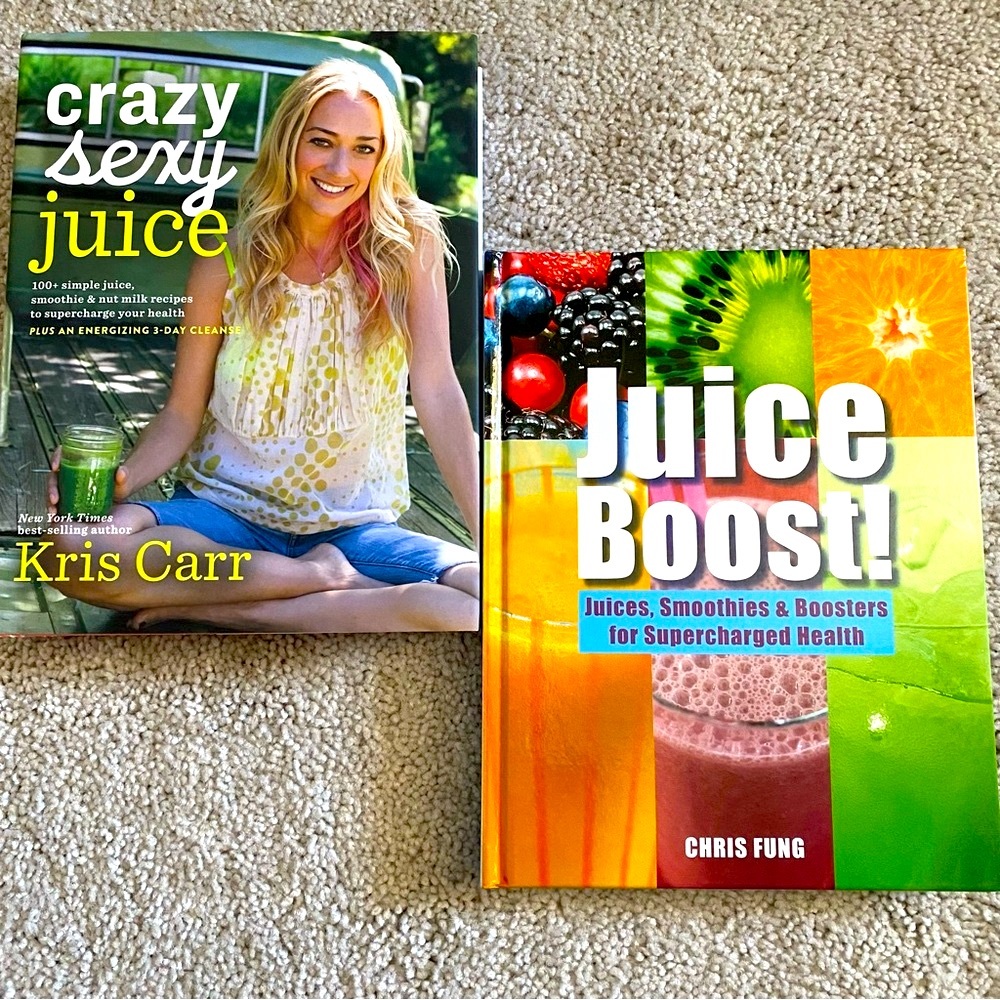 2 Books! Crazy Sexy Juice by Kris Carr and Juice Boost by Chris Fung